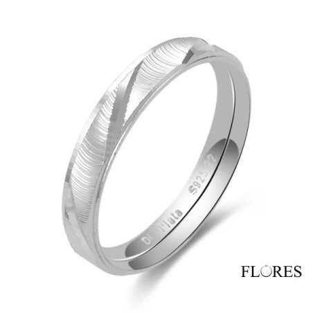 Anillos Alianza Plata 4mm Caña Tallada 2260005/14 2260005/14 Di Plata Anillos Alianza Plata 4mm Caña Tallada 2260005/14 2260005/14 Di Plata