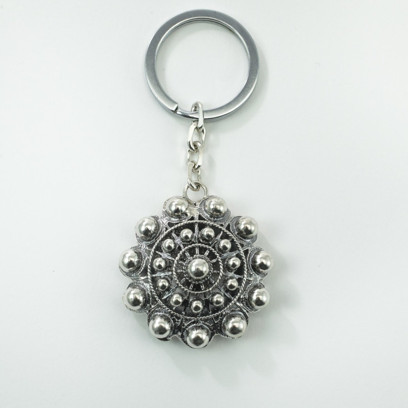 Llavero botón Charro Doble plata de ley T311-D | 69,38 € | Joyería Flores Llavero botón Charro Doble plata de ley T311-D | 69,38 € | Joyería Flores