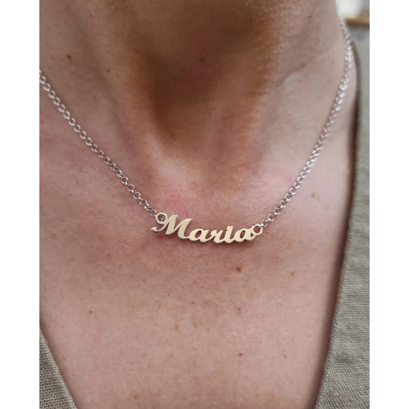 Collar colgante nombre plata de ley GR-N | 39,90 € | Joyería Flores Collar colgante nombre plata de ley GR-N | 39,90 € | Joyería Flores