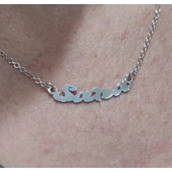 Collar colgante nombre plata de ley GR-N | 39,90 € | Joyería Flores