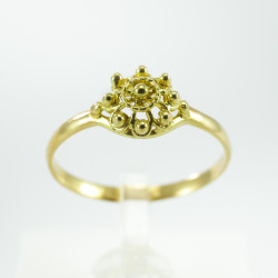 Anillo botón charro Oro de ley AS298/14 | 266,13 € | Joyería Flores