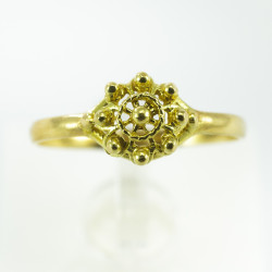 Anillo botón charro Oro de ley AS298/14 | 266,13 € | Joyería Flores