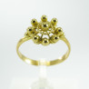 Anillo botón charro Oro de ley AS202/18 | 553,12 € | Joyería Flores