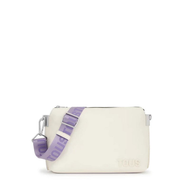 Bandolera de piel beige TOUS Candy 395910394 | 169,00 € | Joyería Flores