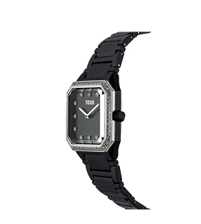Tous Reloj Tous Karat Squared aluminio negro y zirconias 300358052 300358052 Tous