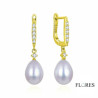 Pendientes Dorados Plata Perlas 2024446/Y | 31,00 € | Joyería Flores