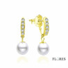 Pendientes Plata Perla y Circonitas 2024465/Y | 21,00 € | Joyería Flores