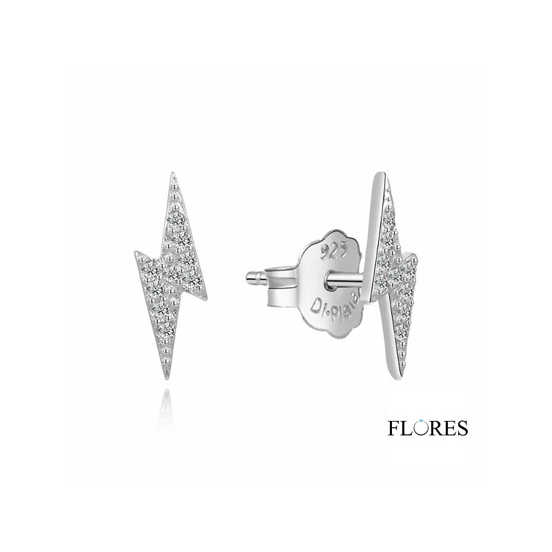 Pendientes Plata Rayo Presión 2024488 | 14,00 € | Joyería Flores