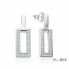 Pendientes Plata Circonita Presión 2024409 | 46,00 € | Joyería Flores