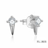 Pendientes Plata Circonita Presión 2024048 | 11,00 € | Joyería Flores