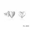 Pendientes Corazón Plata Presión 2024027 | 10,00 € | Joyería Flores