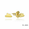 Pendientes Dorados Nube Plata 2024134/Y | 11,00 € | Joyería Flores