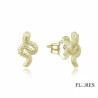 Pendientes Dorados Serpiente Plata 2024137/Y | 12,00 € | Joyería Flores