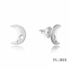 Pendientes Media Luna Estrella Plata 2024141 | 11,00 € | Joyería Flores