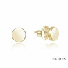 Pendientes Dorados Plata Redondos 2024154/Y | 12,00 € | Joyería Flores