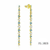 Pendientes Dorados Agua Marina Plata 2024224/AGY | 49,00 € | Joyería Flores