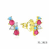 Pendientes Dorados Circonitas Plata 2024393/Y | 18,00 € | Joyería Flores