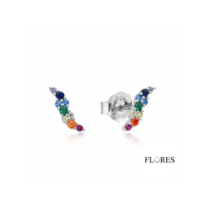 Pendientes Circonita Colores Plata 2024591/MIX | 13,00 € | Joyería Flores