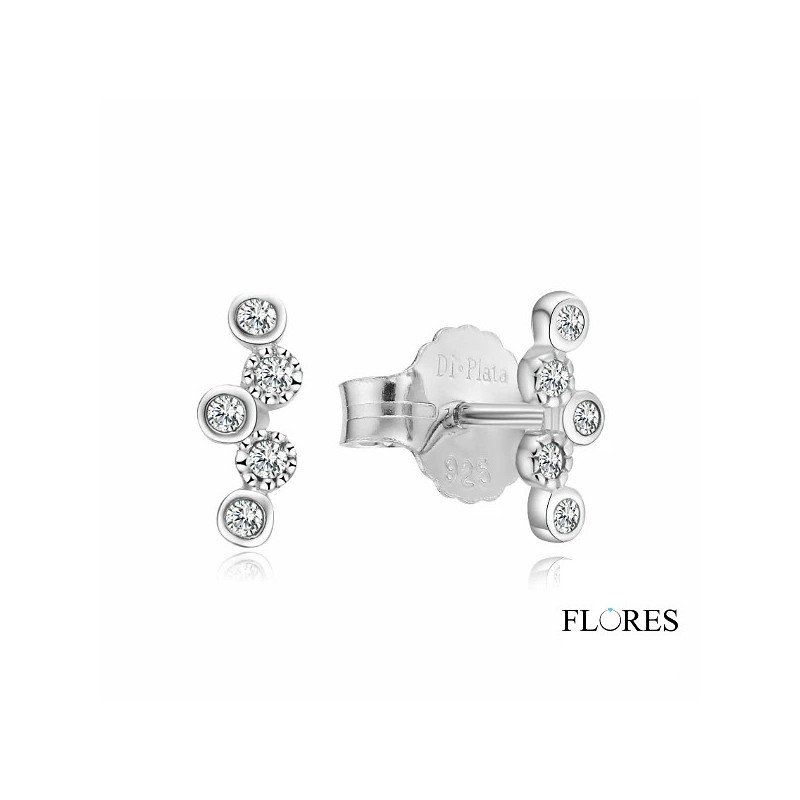 Pendientes Escaladores Plata Presión 2024613 | 14,00 € | Joyería Flores