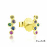 Pendientes Dorados Plata Circonitas 2024614/Y | 14,00 € | Joyería Flores