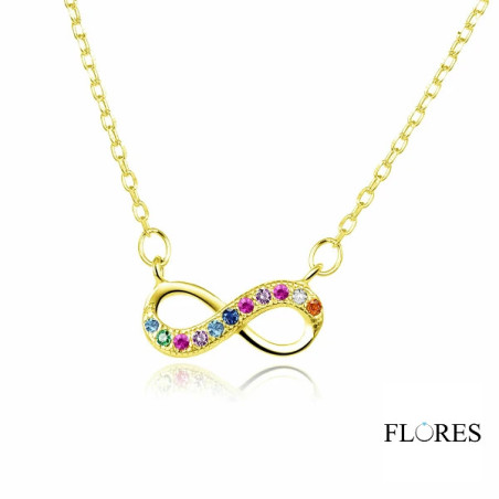 Collares Collar Infinito Dorado Plata de Ley Circonitas 2031367/Y 2031367/Y Di Plata Collares Collar Infinito Dorado Plata de Ley Circonitas 2031367/Y 2031367/Y Di Plata
