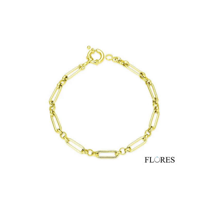 Pulsera Dorada Plata de Ley 2040980/Y | 51,00 € | Joyería Flores