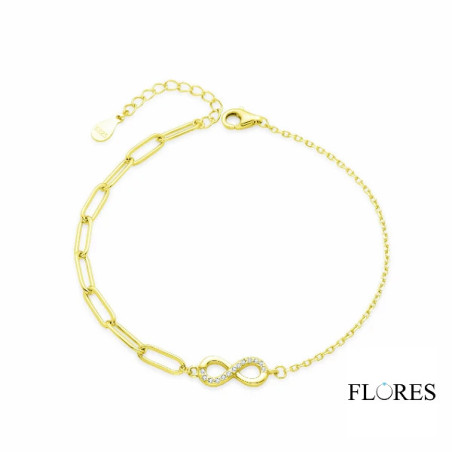 Pulseras Pulsera Infinito Dorada Plata de Ley 2041031/Y 2041031/Y Di Plata Pulseras Pulsera Infinito Dorada Plata de Ley 2041031/Y 2041031/Y Di Plata
