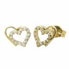 Pendientes 750 Group Oro Doble Corazón 5543 | 173,50 € | Joyería Flores