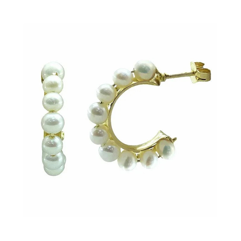 Aros 750 Group 18mm Oro con Perlas de 3,5mm 5597 | 299,90 € | Joyería Flores Aros 750 Group 18mm Oro con Perlas de 3,5mm 5597 | 299,90 € | Joyería Flores
