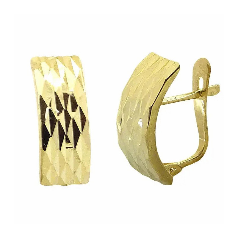 Pendientes 750 Group Oro Medio Aro Tallado 5598 | 292,90 € | Joyería Flores Pendientes 750 Group Oro Medio Aro Tallado 5598 | 292,90 € | Joyería Flores