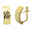 Pendientes 750 Group Oro Medio Aro Tallado 5598 | 292,90 € | Joyería Flores