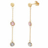 Pendientes 750 Group 40mm bola 3mm 5678 | 195,50 € | Joyería Flores