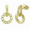 Pendientes 750 Group Oro dobles círculo 15mm 5695 | 197,50 € | Joyería Flores
