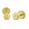 Pendientes 750 Group Oro Flor 4mm Circonita 8415 | 88,50 € | Joyería Flores