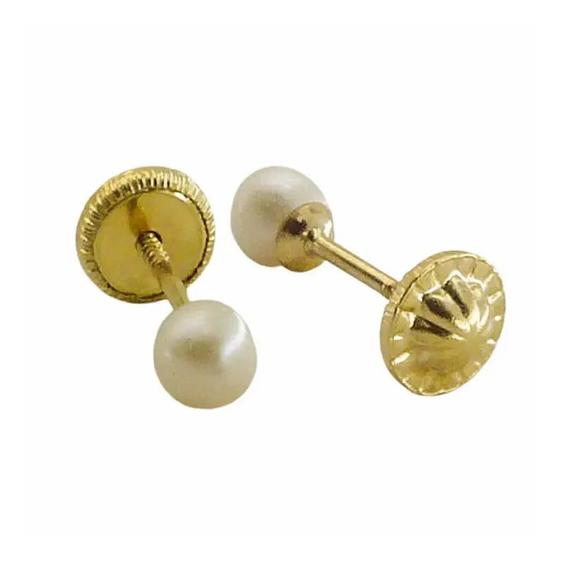 Pendientes 750 Group oro y perla esférica 9751 | 69,90 € | Joyería Flores
