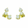 Pendientes 750 Group circonita 10mm presión 4917 | 149,50 € | Joyería Flores