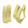 Pendientes 750 Group Oro dos bandas lisas 5049 | 322,50 € | Joyería Flores
