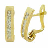 Pendientes 750 Group Oro circonitas 14×3’5mm 5371 | 331,90 € | Joyería Flores