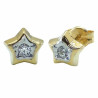 Pendientes 750 Group estrella bicolor 5mm 5448 | 137,50 € | Joyería Flores