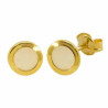Pendientes 750 Group Oro Nácar Redondos 4632P | 173,90 € | Joyería Flores