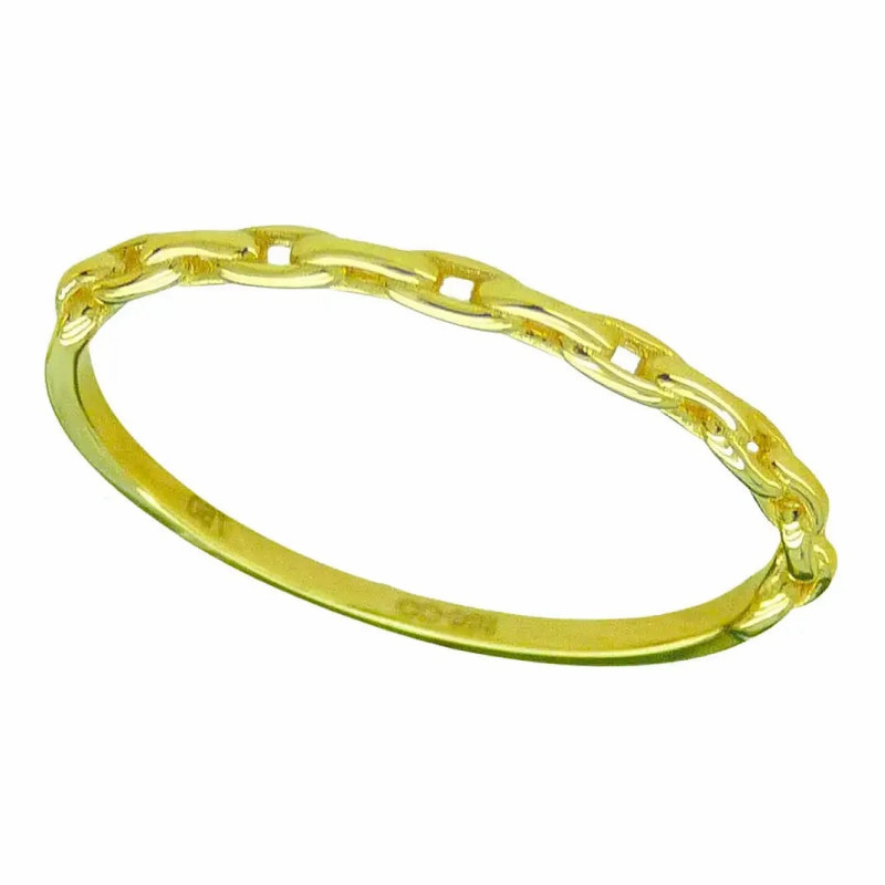 Sortija 750 Group Oro de Ley Eslabones 5213 | 227,50 € | Joyería Flores