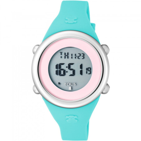 Reloj Tous Soft Digital Acero Correa de Silicona Azul 800350620