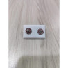 Pendientes botón charro en plata de ley F56-ROSA | 14,38 € | Joyería Flores