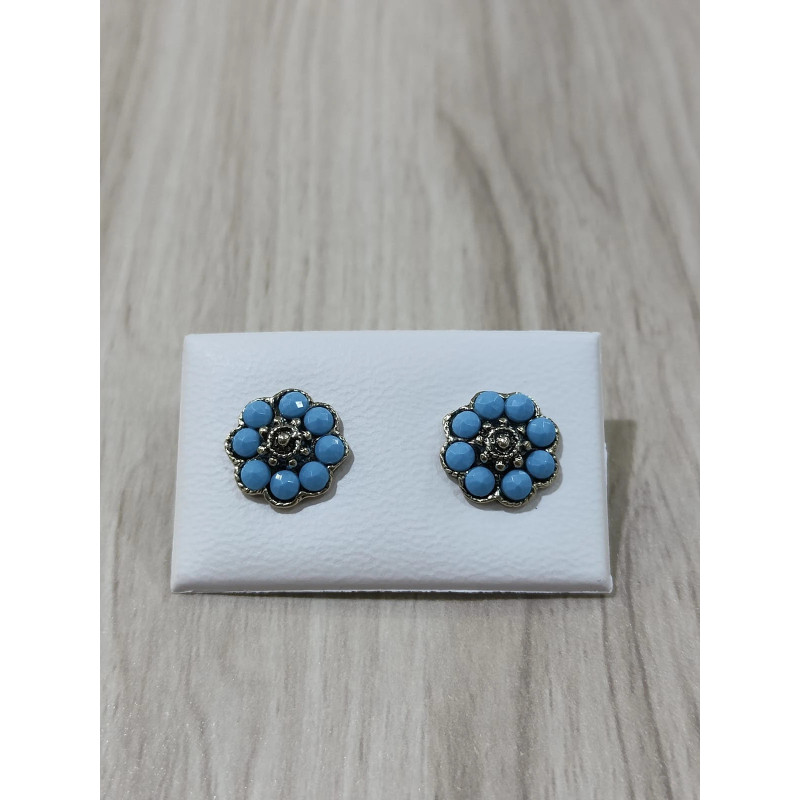 Pendientes botón charro plata de ley F56-TURQUESA | 13,62 € | Joyería Flores Pendientes botón charro plata de ley F56-TURQUESA | 13,62 € | Joyería Flores