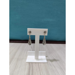 Pendientes Calabaza botón charro plata FIA98 | 42,38 € | Joyería Flores