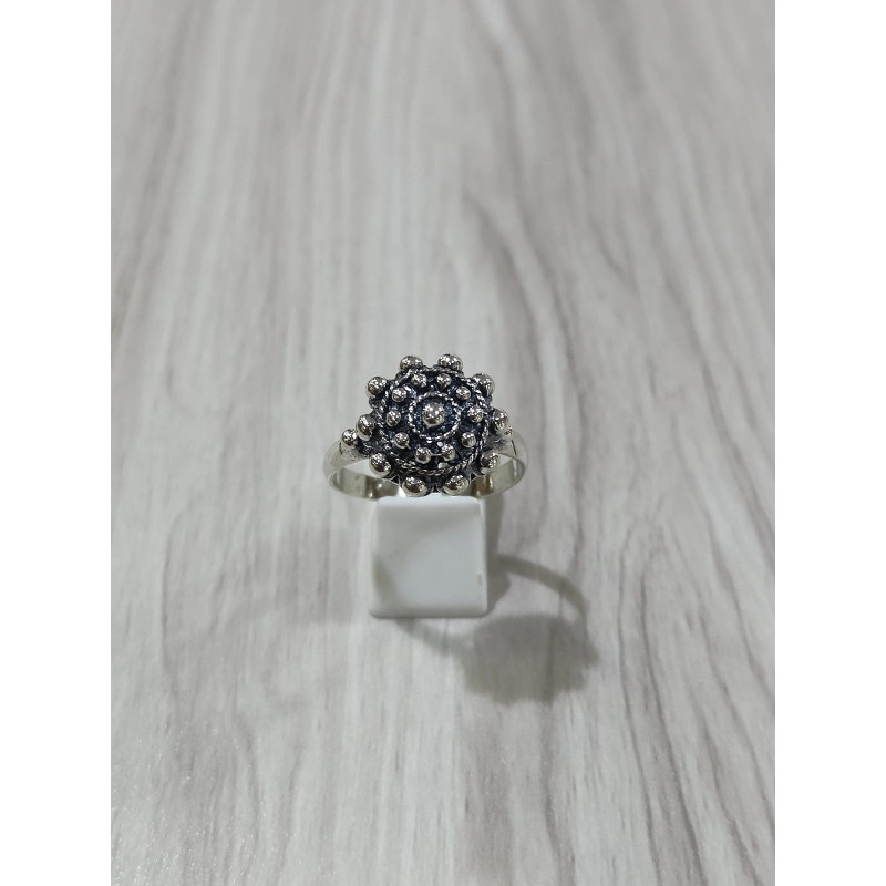 Anillo Botón Charro Plata de ley BC506/0 | 14,38 € | Joyería Flores
