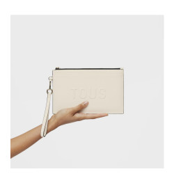 Billetera portamóvil beige TOUS Brenda 2002105501 | 89,00 € | Joyería Flores