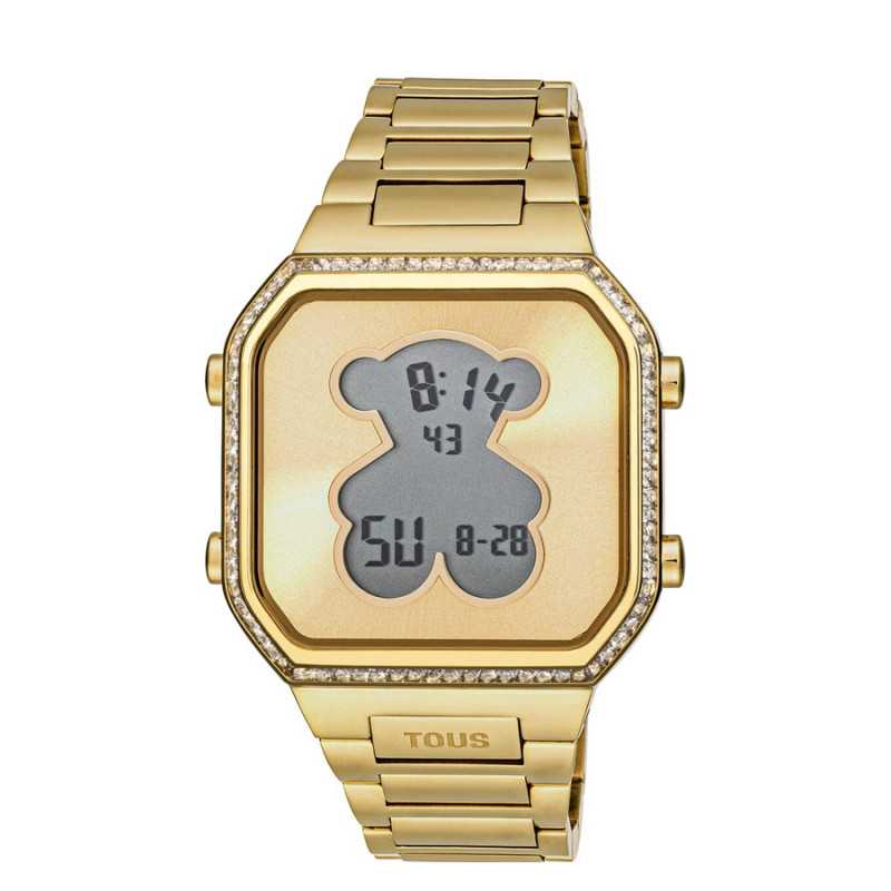 Reloj Tous digital dorado D-BEAR 3000131300 | 219,00 € | Joyería Flores