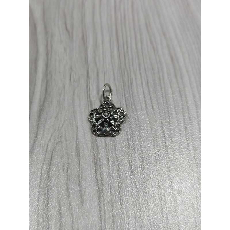 Colgante botón charro flor Plata de Ley TF60 | 6,88 € | Joyería Flores