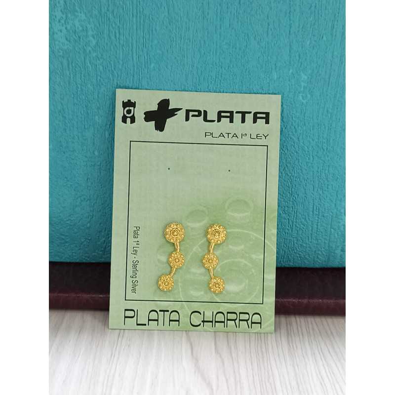 Pendientes Triple Botón Charro Dorado S1626-CH | 28,69 € | Joyería Flores Pendientes Triple Botón Charro Dorado S1626-CH | 28,69 € | Joyería Flores
